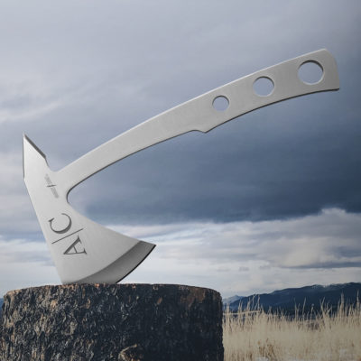 Personalized Line Monogram 9.5" Stainless Steel Throwing Axe