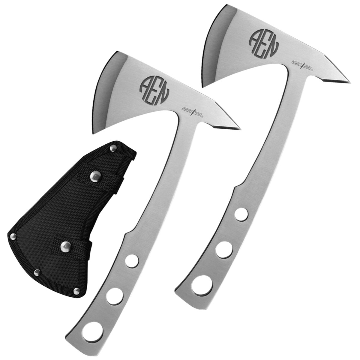 Personalized Round Monogram 9.5" Stainless Steel Throwing Axe - Image 4