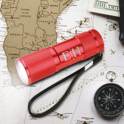 Personalized Line Monogram 9-LED Flashlight