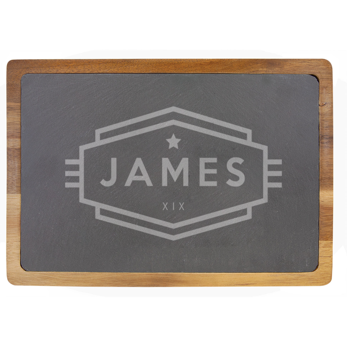 Personalized Cadet Wood Slate Cutting Board