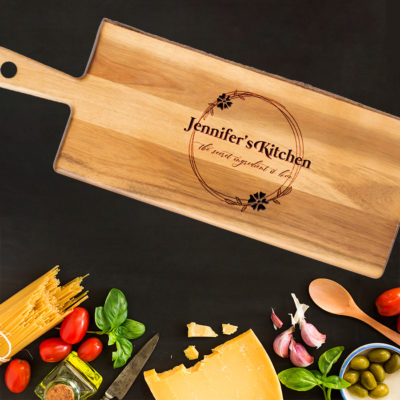 Personalized Wooden Paddle Serving Board