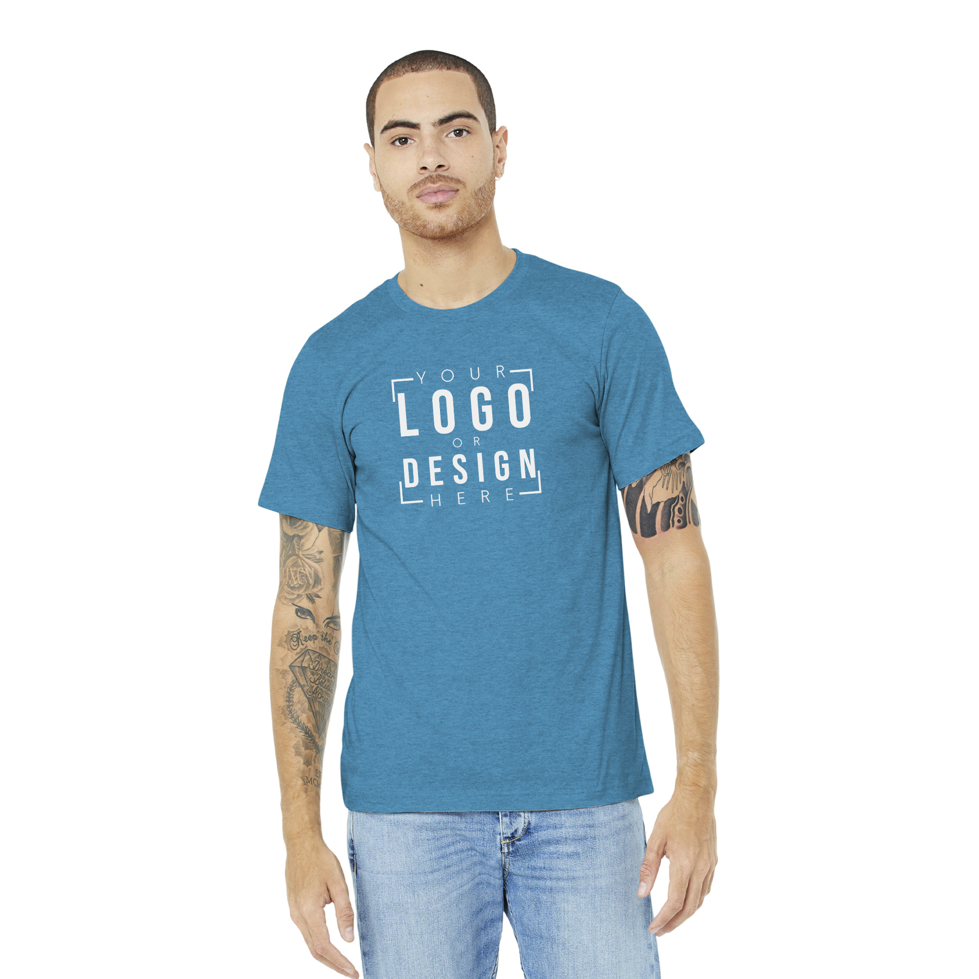 BELLA+CANVAS Unisex Heather CVC Short Sleeve Tee BELLA+CANVAS Unisex Heather CVC Short Sleeve Tee