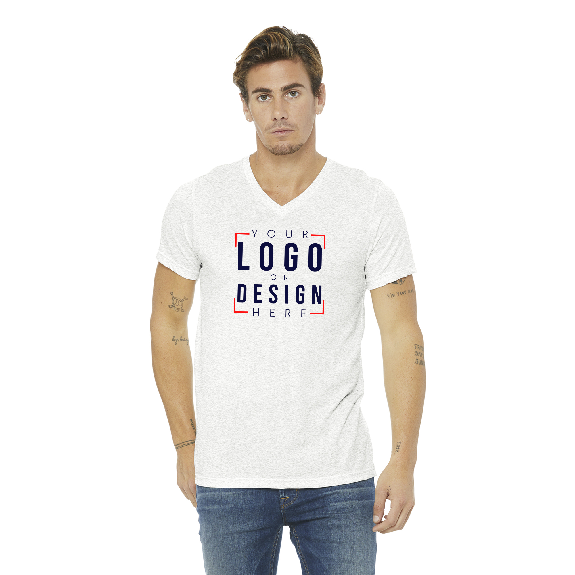 BELLA+CANVAS Unisex Triblend Short Sleeve V-Neck Tee BELLA+CANVAS Unisex Triblend Short Sleeve V-Neck Tee