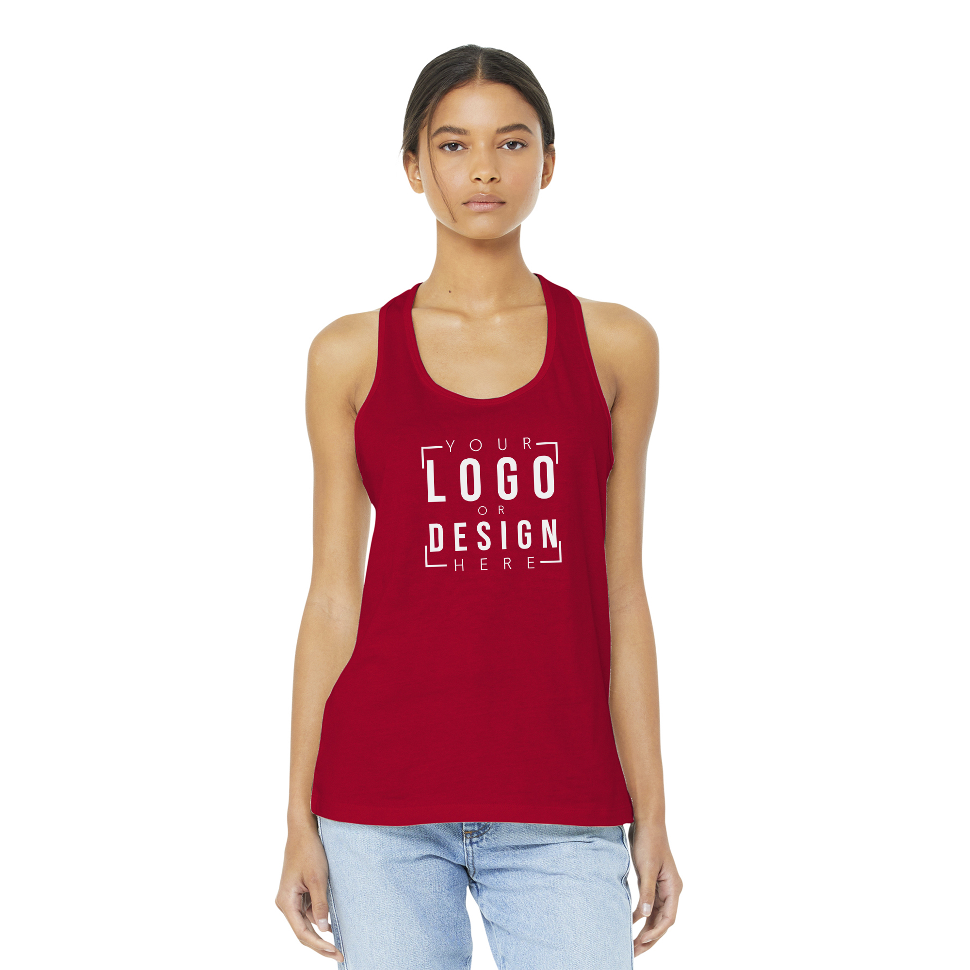 BELLA+CANVAS Women's Jersey Racerback Tank
