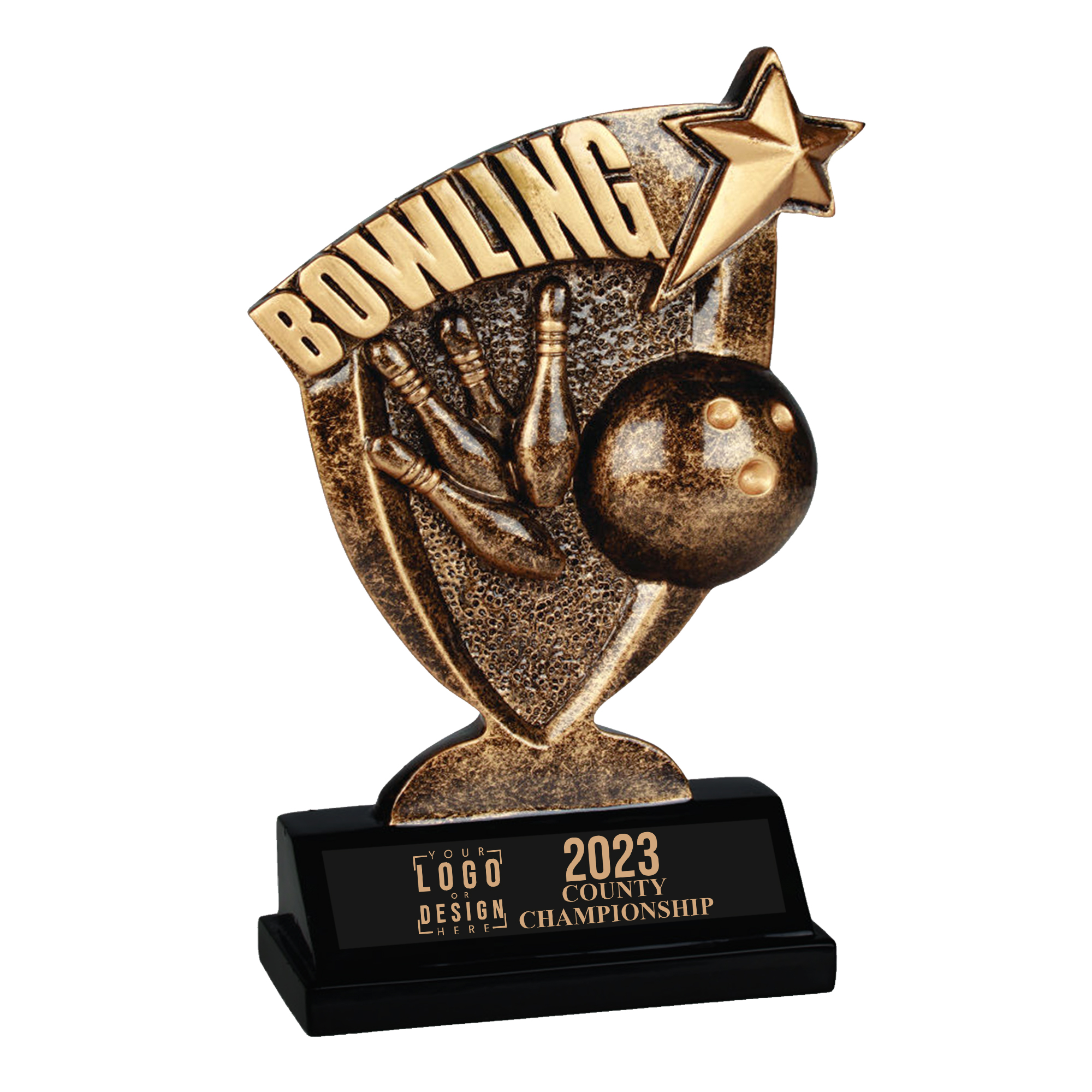 Custom Bowling Broadcast Trophy