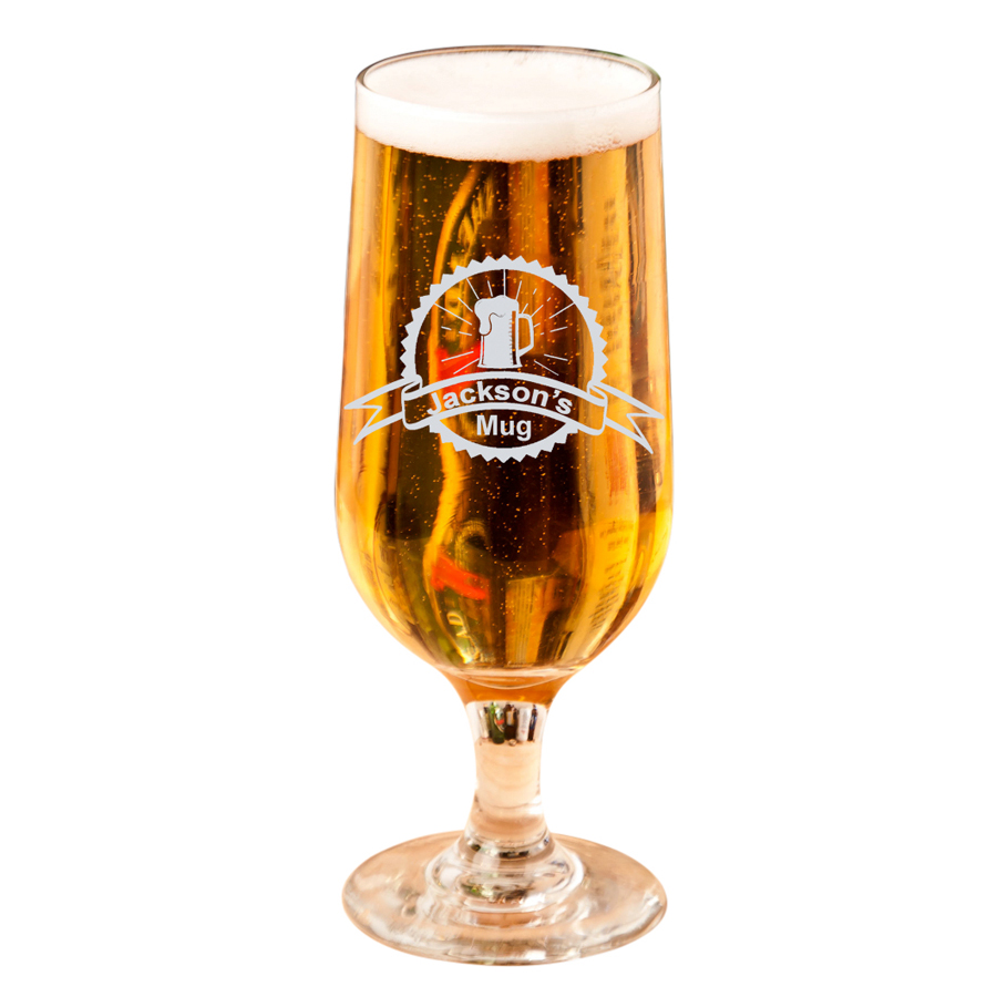 Stamp Personalized Beer Glass 12oz