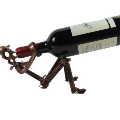 Wine Bottle Holder - Don Quixote Drinking