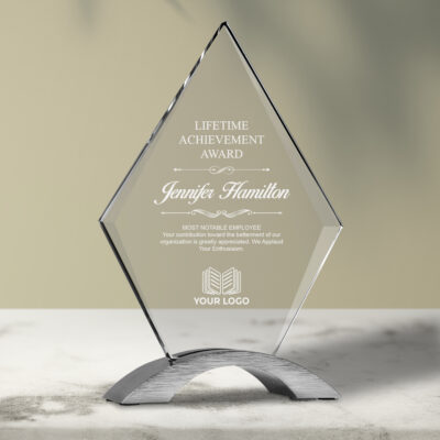 Personalized Diamond Acrylic Award