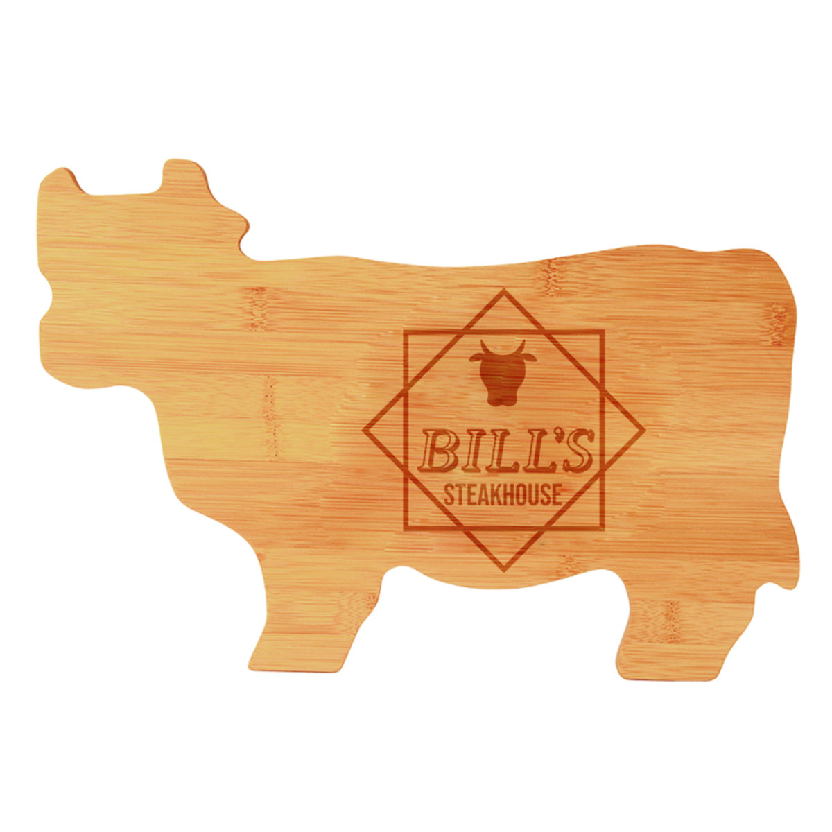 Animal Shape Personalized Steakhouse Bamboo Cutting Board - Image 2