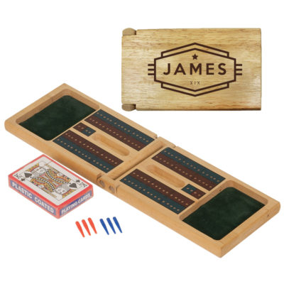 Personalized Cribbage Game Gift Set - Cadet