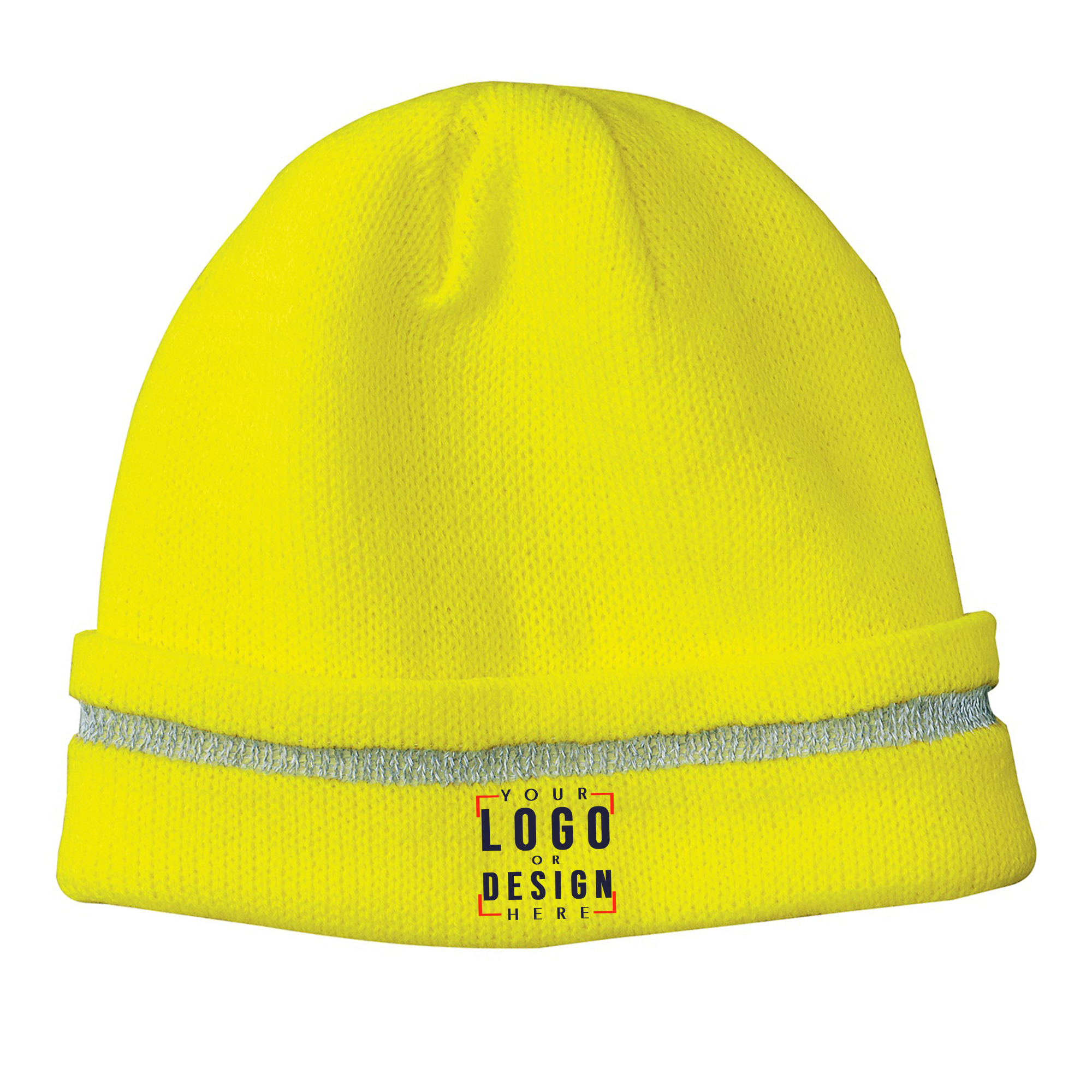 CornerStone - Enhanced Visibility Beanie with Reflective Stripe CornerStone - Enhanced Visibility Beanie with Reflective Stripe