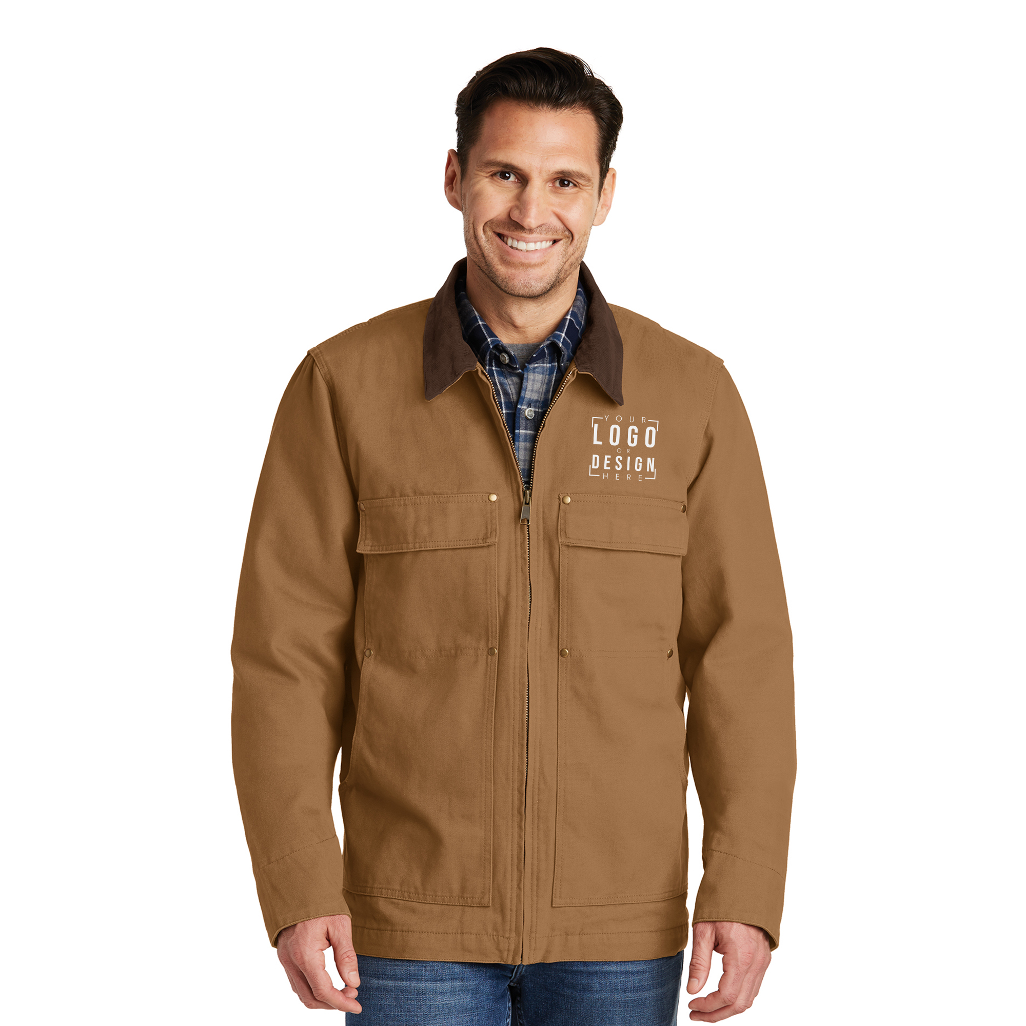 CornerStone Washed Duck Cloth Chore Coat