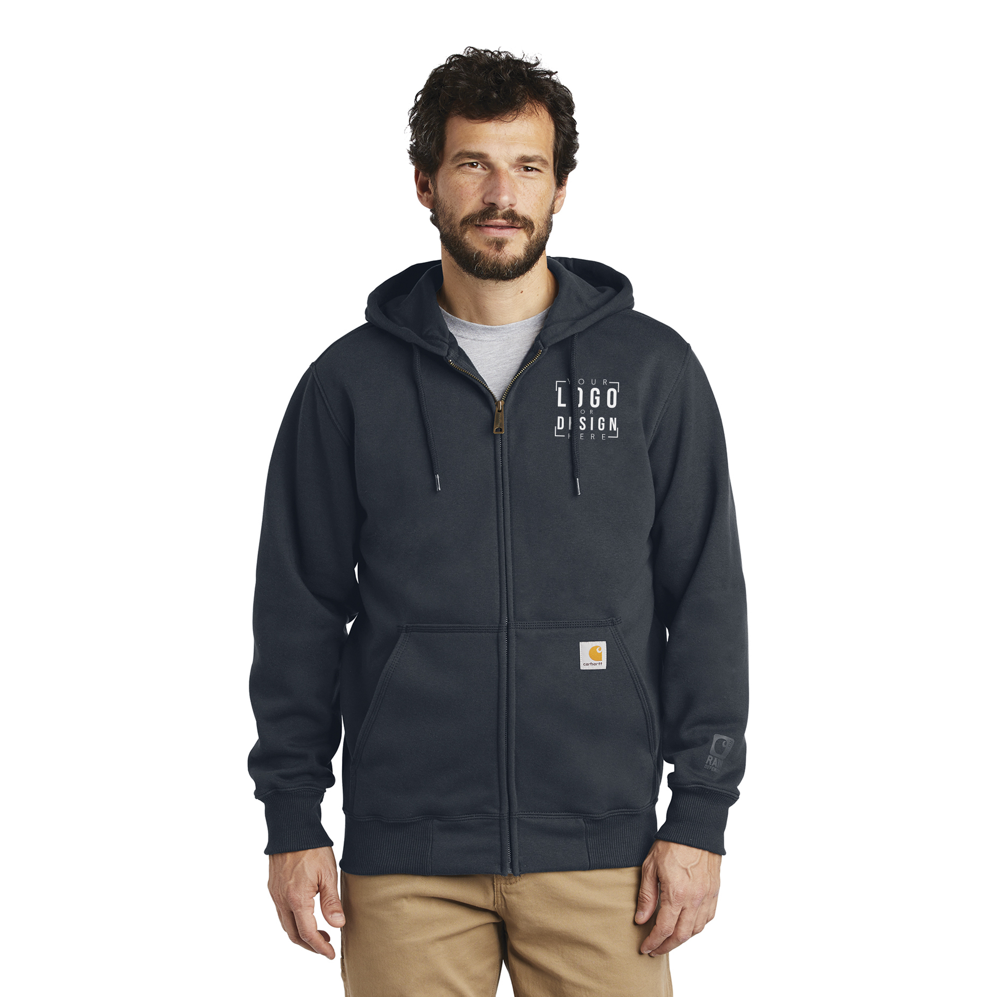 Carhartt Rain Defender Paxton Heavyweight Hooded Zip-Front Sweatshirt