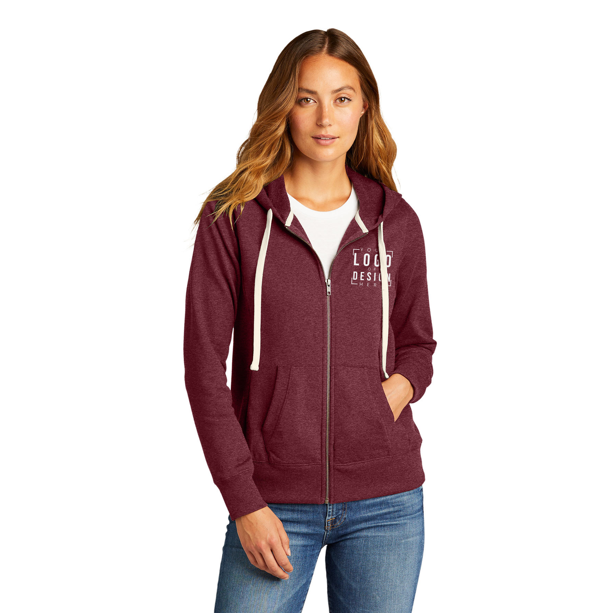 District Women's Re-FleeceFull-Zip Hoodie District Women's Re-FleeceFull-Zip Hoodie