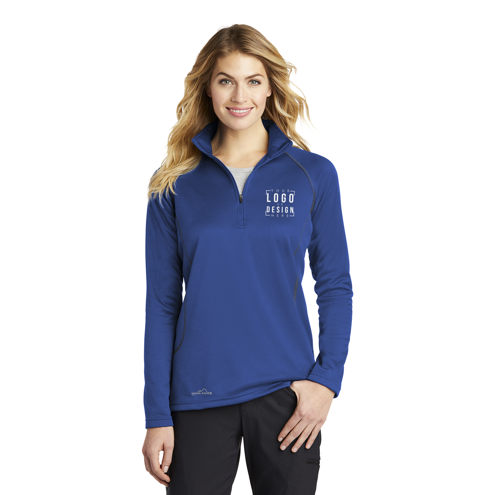 Eddie Bauer Ladies 1/2-Zip Base Layer Fleece