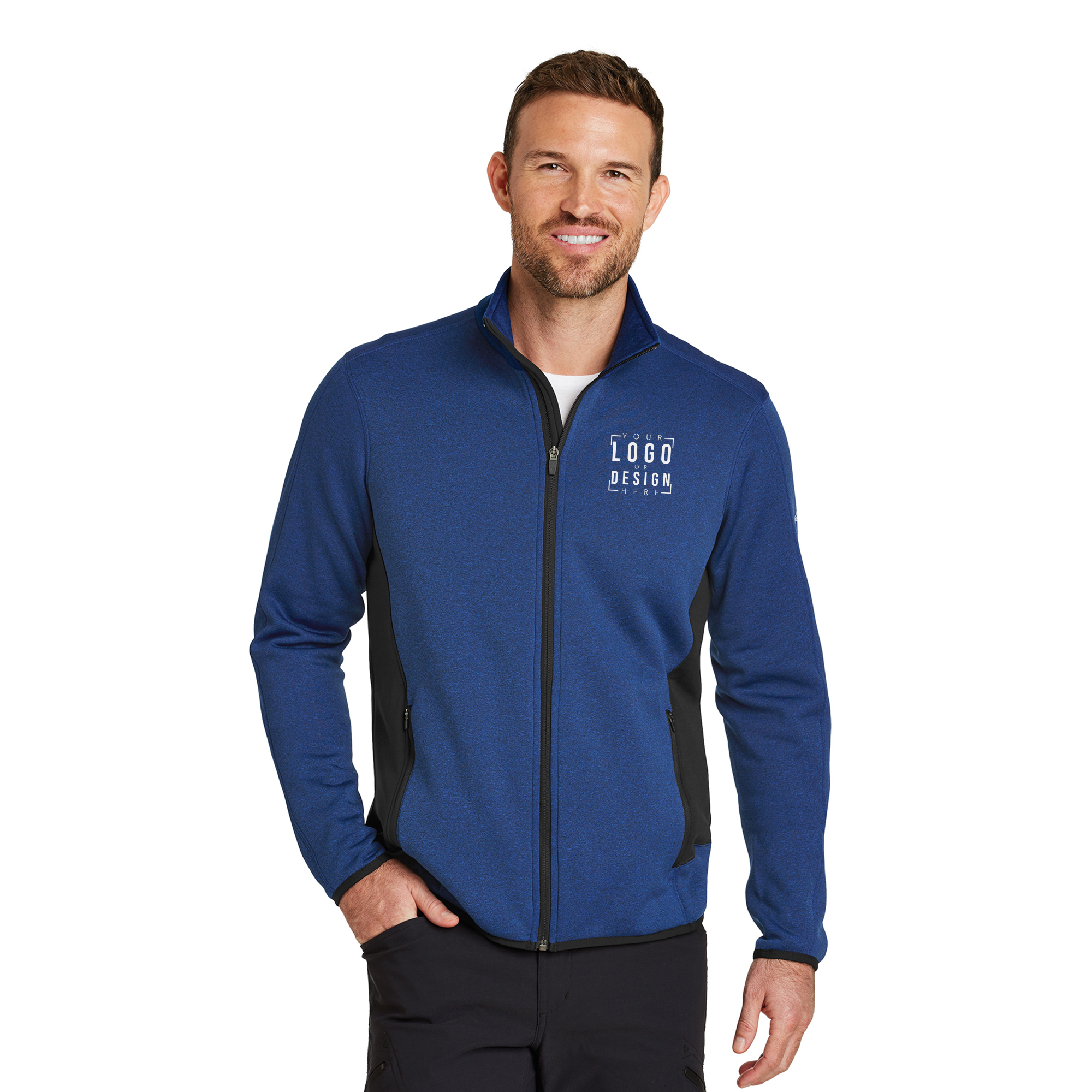 Eddie Bauer Full-Zip Heather Stretch Fleece Jacket