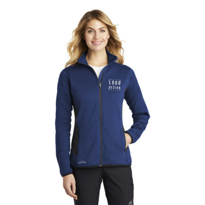 Eddie Bauer Ladies Full-Zip Heather Stretch Fleece Jacket