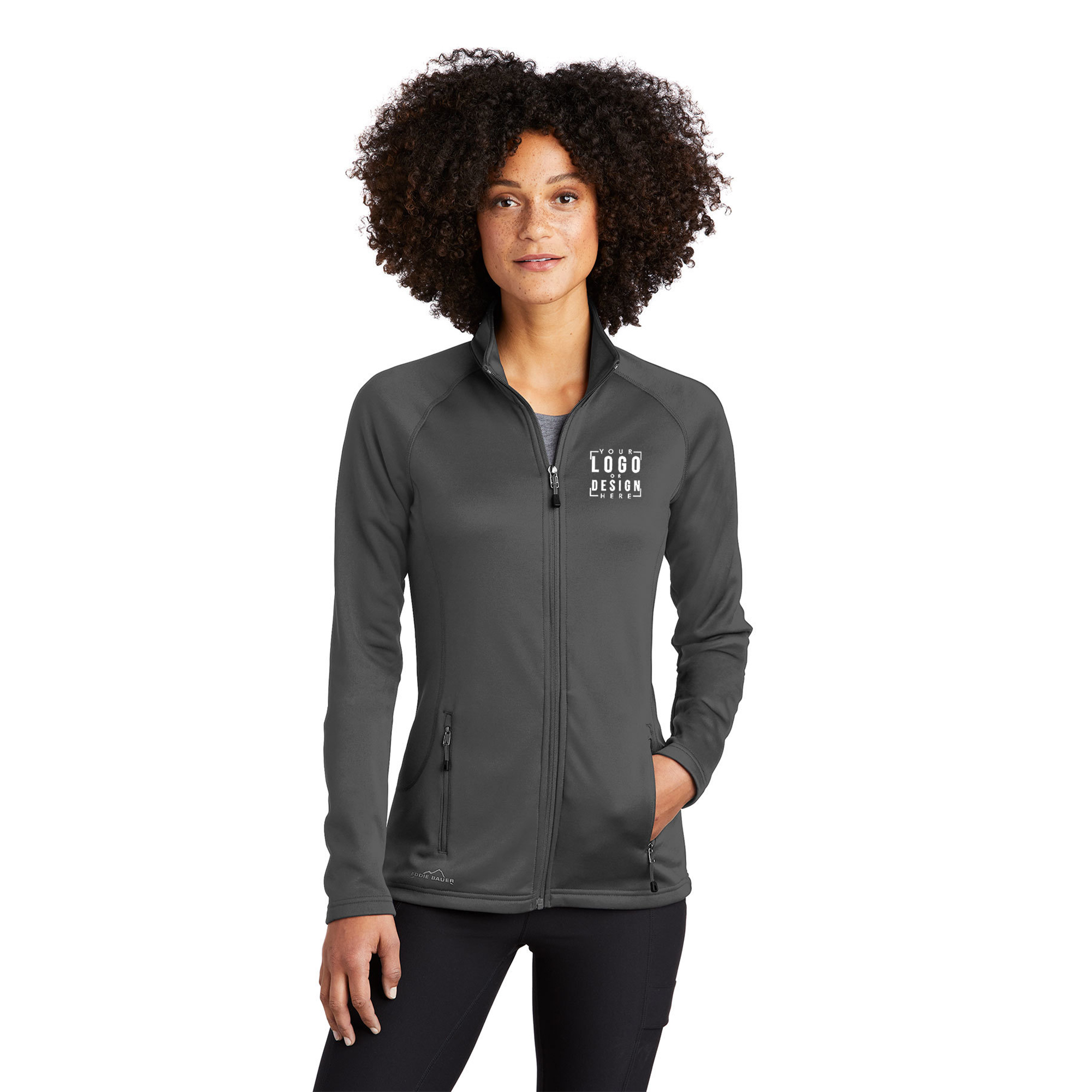 Eddie Bauer Ladies Smooth Fleece Base Layer Full-Zip