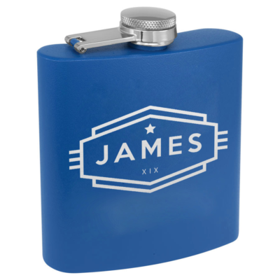 Personalized Stainless Steel Flask - Cadet