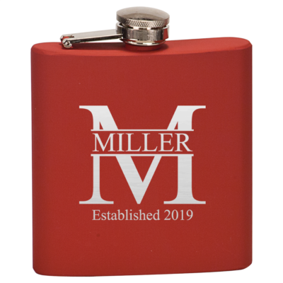 Personalized Stainless Steel Flask - Miller