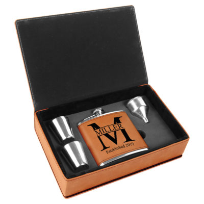 Personalized flask set