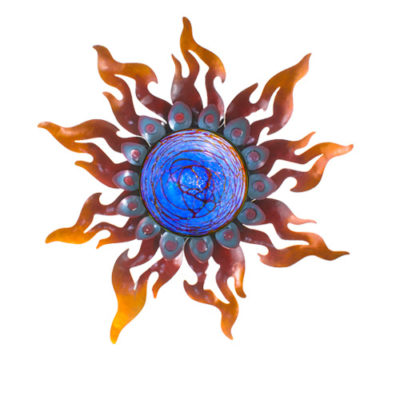 Artisan Crafted Painted Steel Sun | Dawn Sun