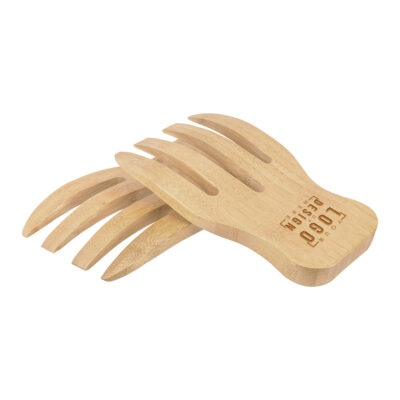 Custom Bamboo Salad Hands Set