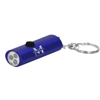 Custom Royal Monogram 3-LED Keychain Flashlight