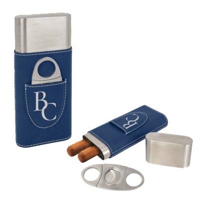 Personalized Cigar Case with Cutter