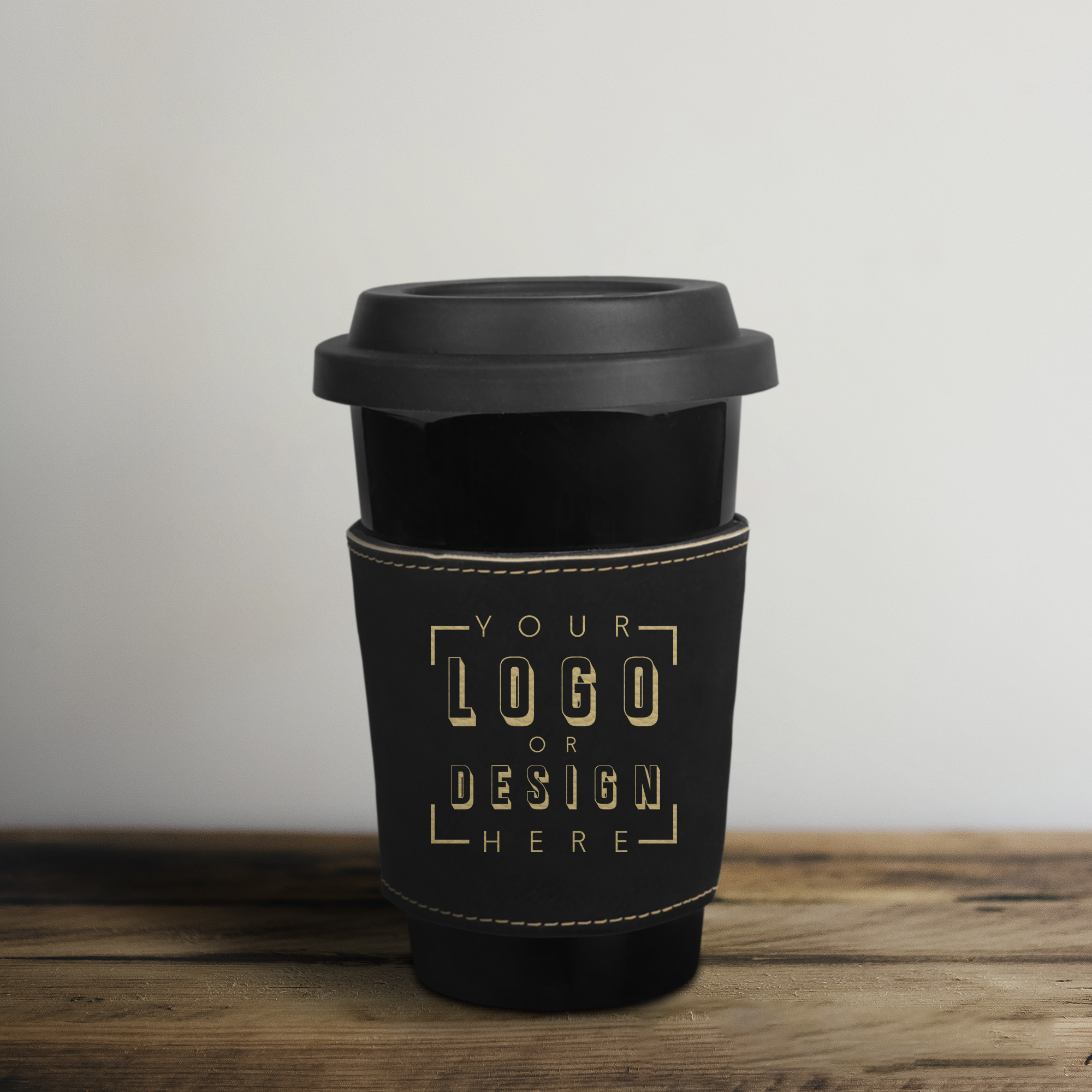 Personalized Leatherette Mug Sleeve