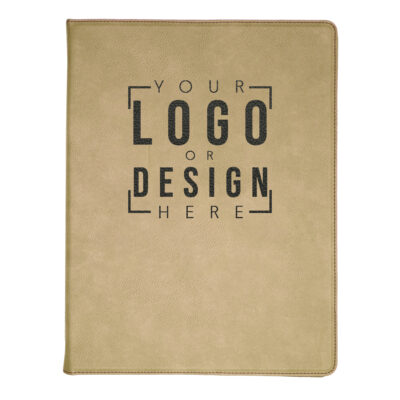 Personalized Leatherette Business Portfolio with Notepad