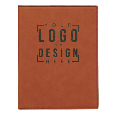Personalized Leatherette Business Portfolio with Notepad