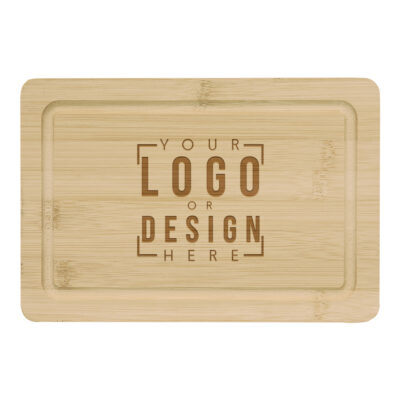 Custom Bamboo Cutting Board with Drip Ring