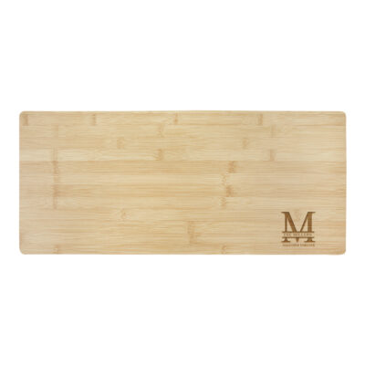 Custom Split Letter Monogram Bamboo Charcuterie Board