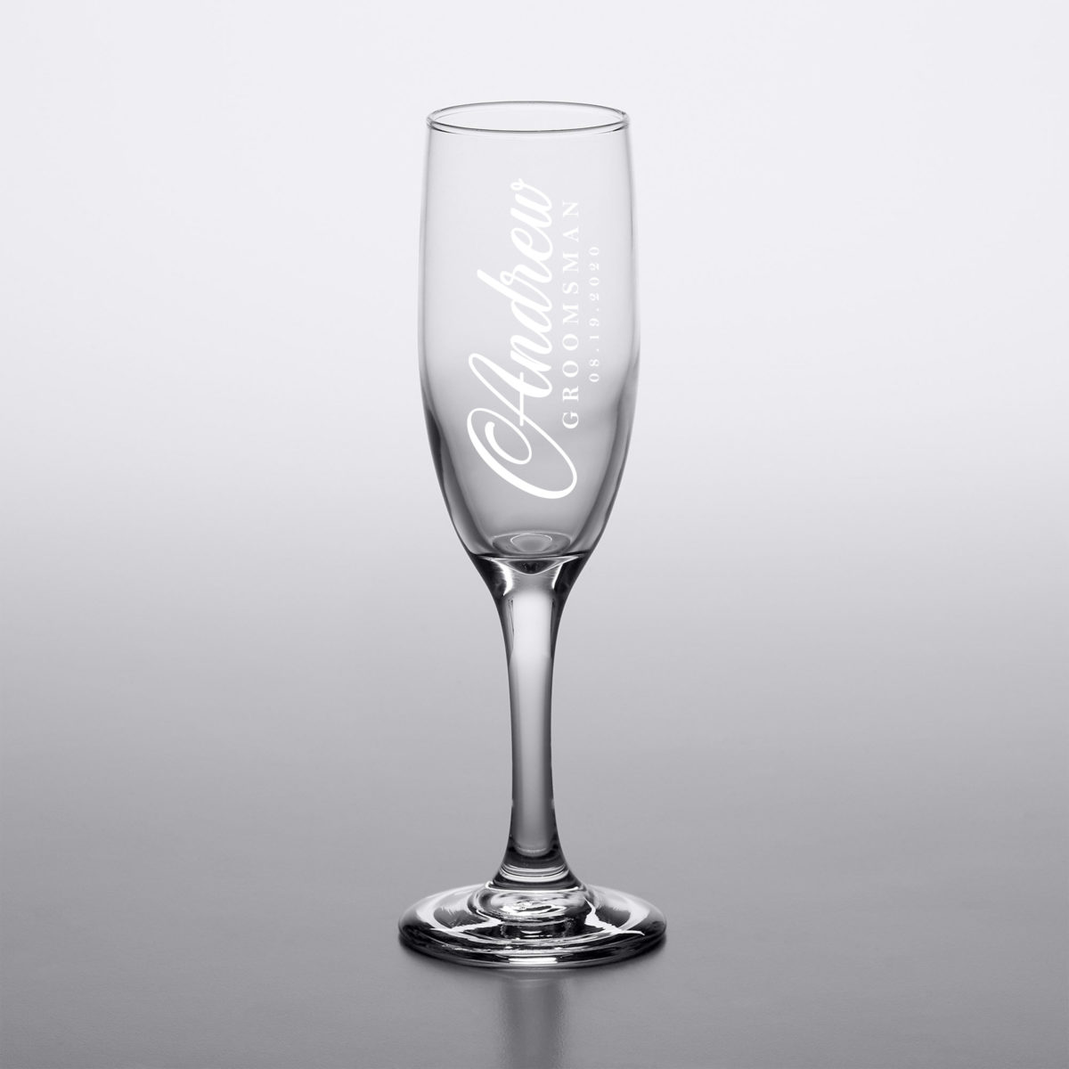 Personalized Set of 2 Champagne Flute Glass - Image 2