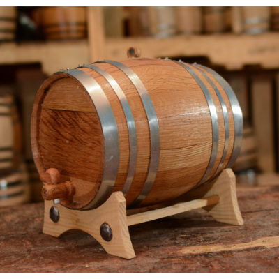 American Oak Aging Barrel - Galvanized Hoops