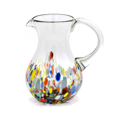 Pitcher Drinkware | Confetti Artisan Hand-Blown