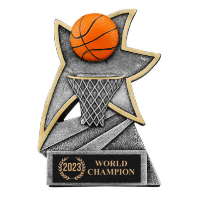Custom Basketball Jazz Star Trophy