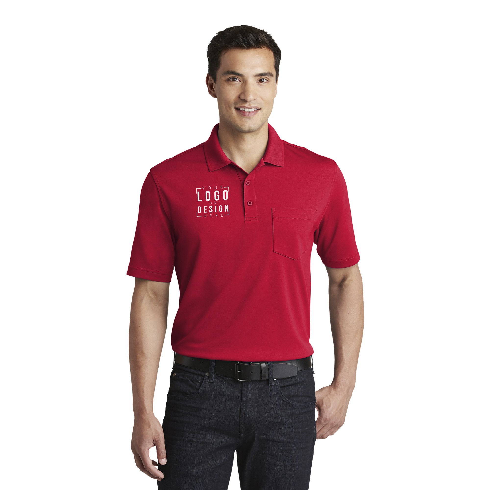 Port Authority Dry Zone UV Micro-Mesh Pocket Polo Port Authority Dry Zone UV Micro-Mesh Pocket Polo