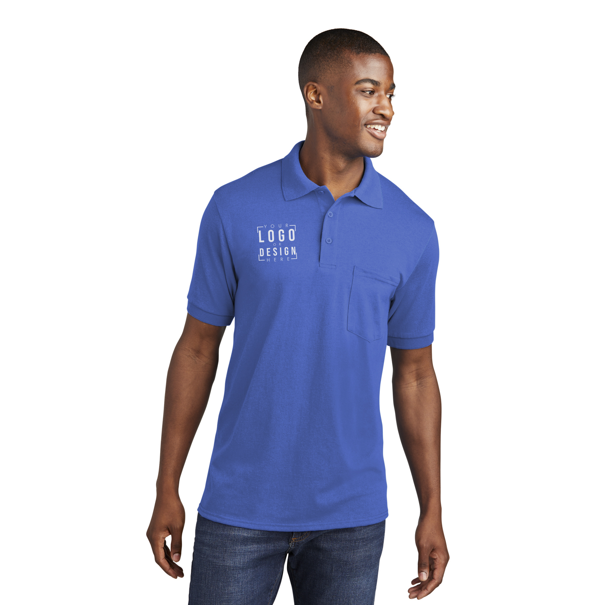 Port & Company Core Blend Jersey Knit Pocket Polo