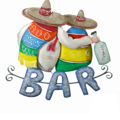 Bar Sign | Artisan Crafted Painted Iron Plasma Cut | Los Amigos Bar