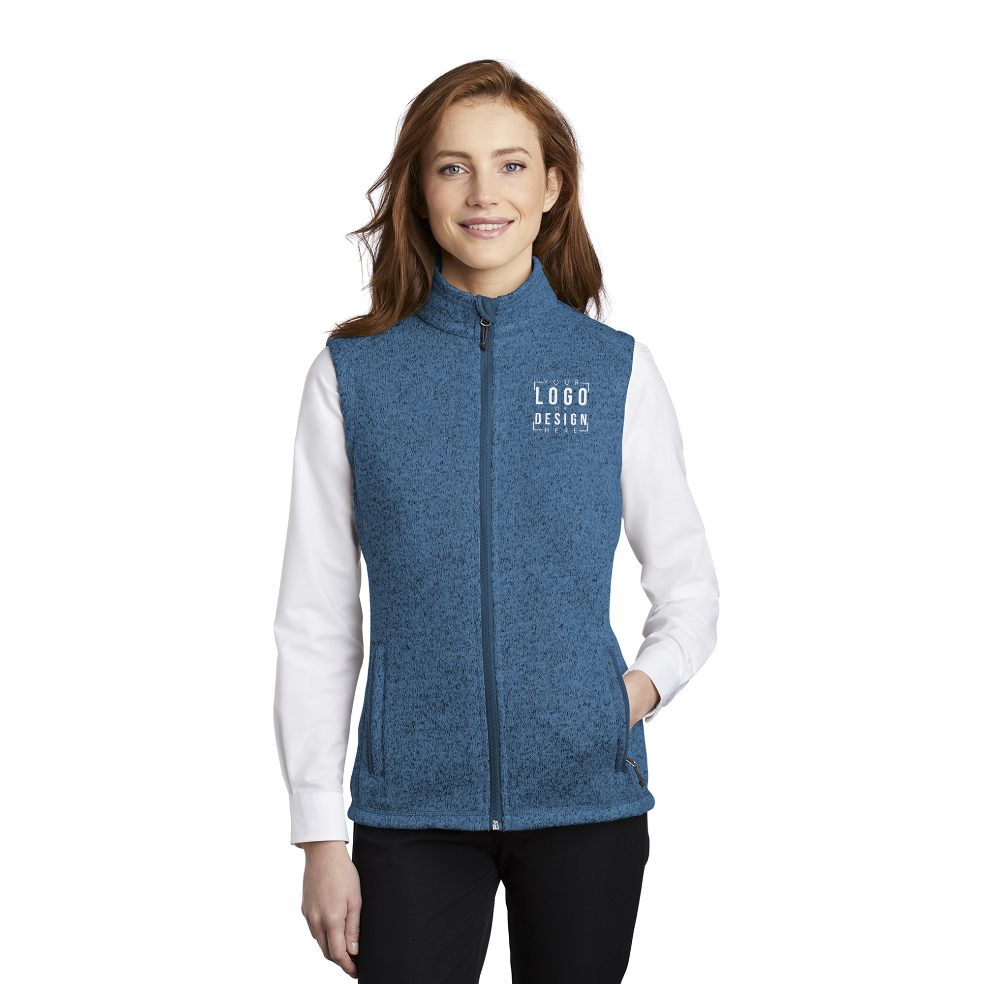Port Authority Ladies Sweater Fleece Vest