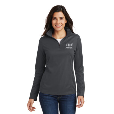 Port Authority Ladies Pinpoint Mesh 1/2-Zip