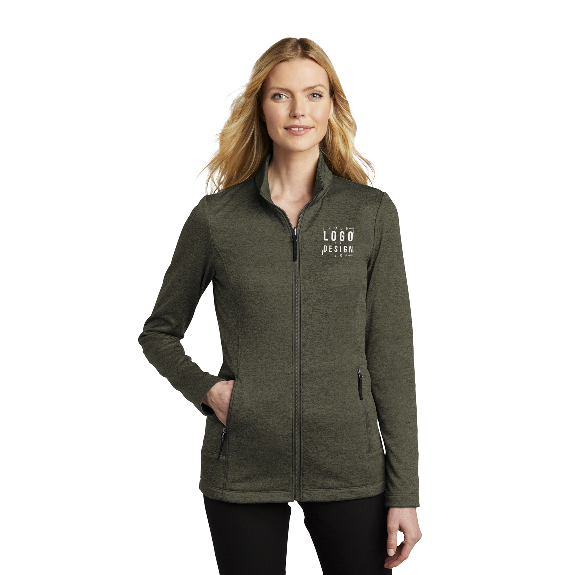 Port Authority Ladies Collective Striated Fleece Jacket.
