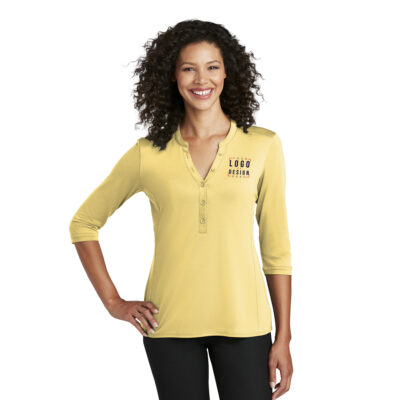 Port Authority Ladies UV Choice Pique Henley