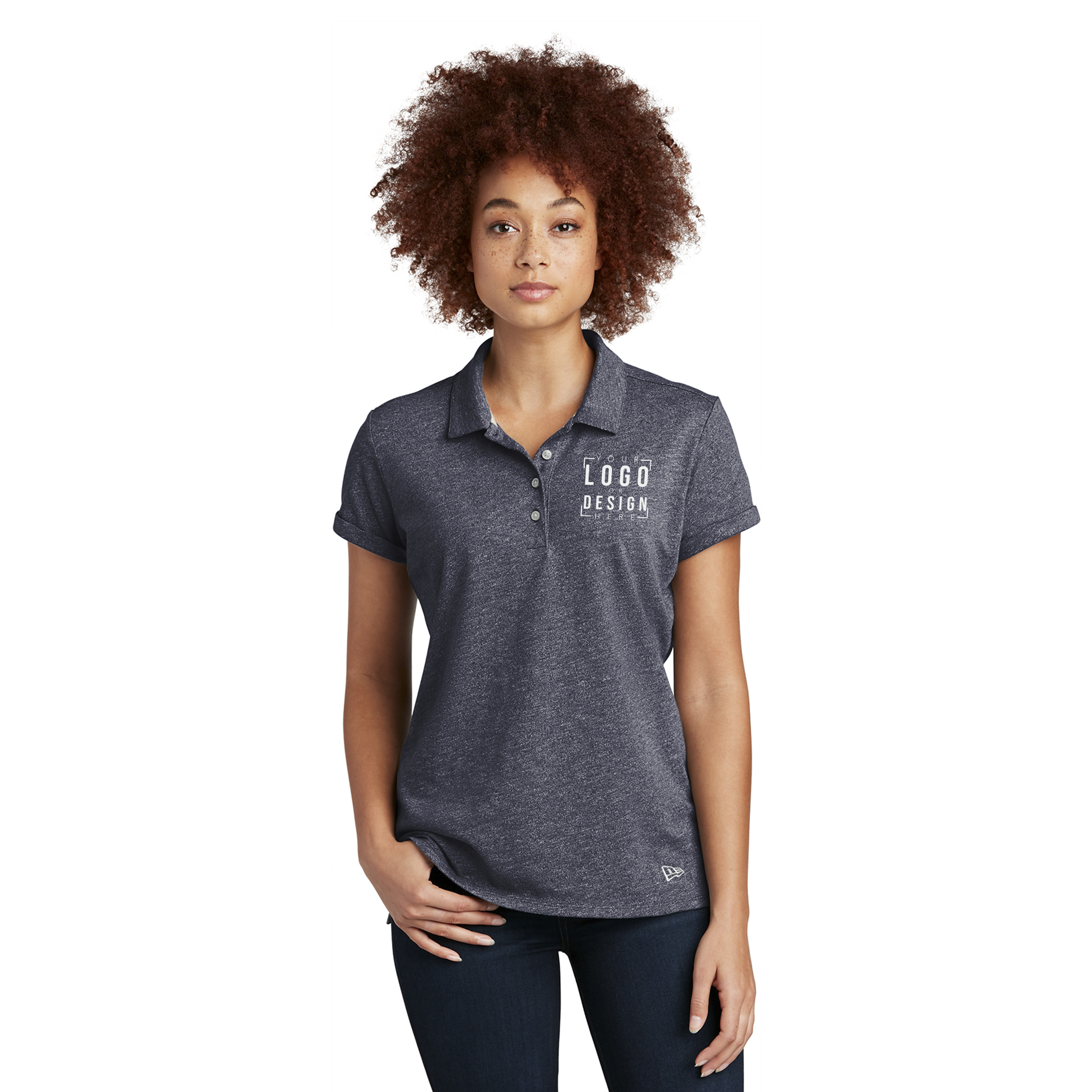 New Era Ladies Slub Twist Polo New Era Ladies Slub Twist Polo