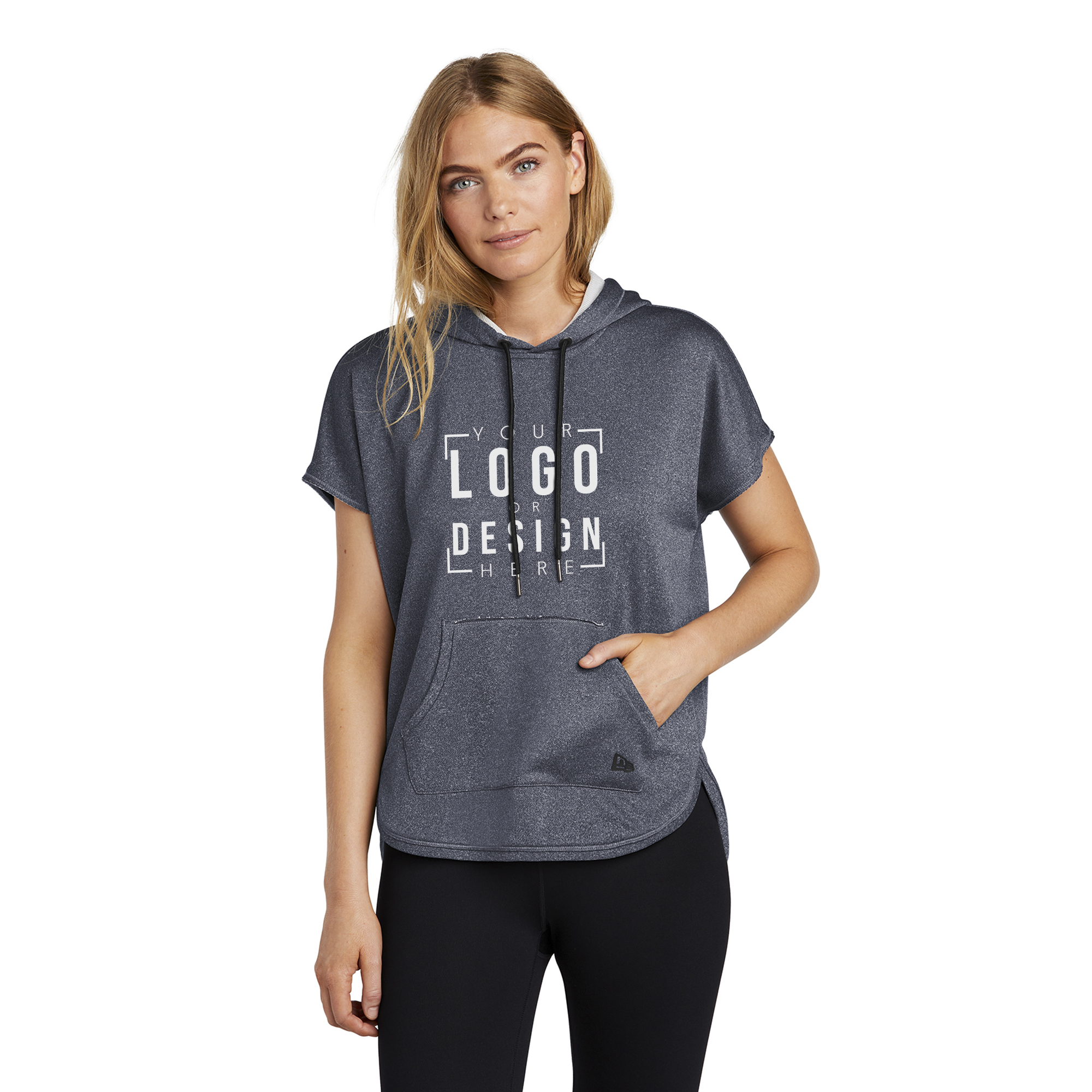 New Era Ladies Performance Terry Short Sleeve Hoodie