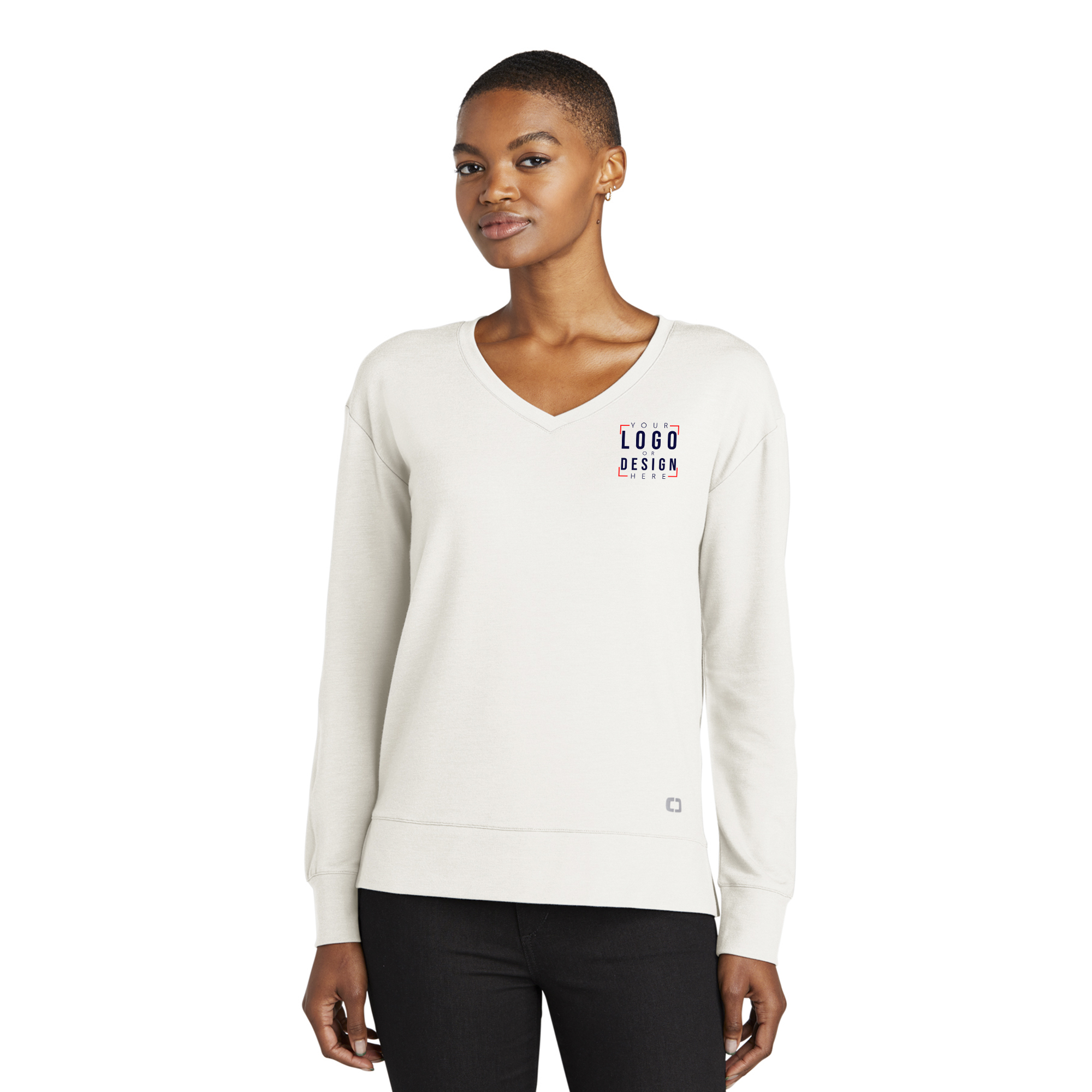 OGIO Ladies Luuma Flex Long Sleeve V-Neck OGIO Ladies Luuma Flex Long Sleeve V-Neck