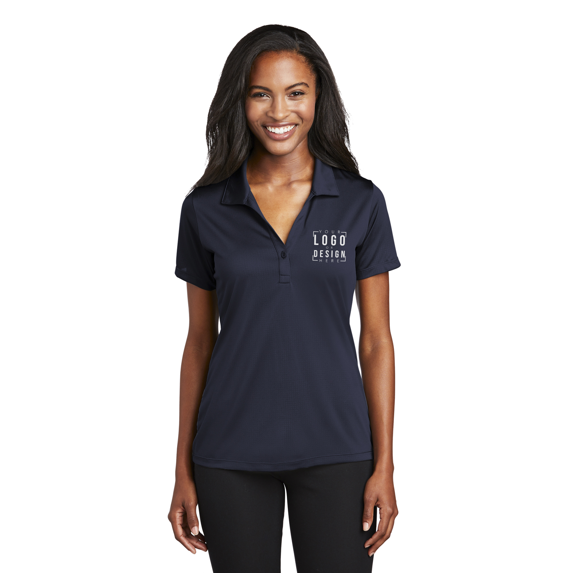 Sport-Tek Ladies Embossed PosiCharge Tough Polo Sport-Tek Ladies Embossed PosiCharge Tough Polo