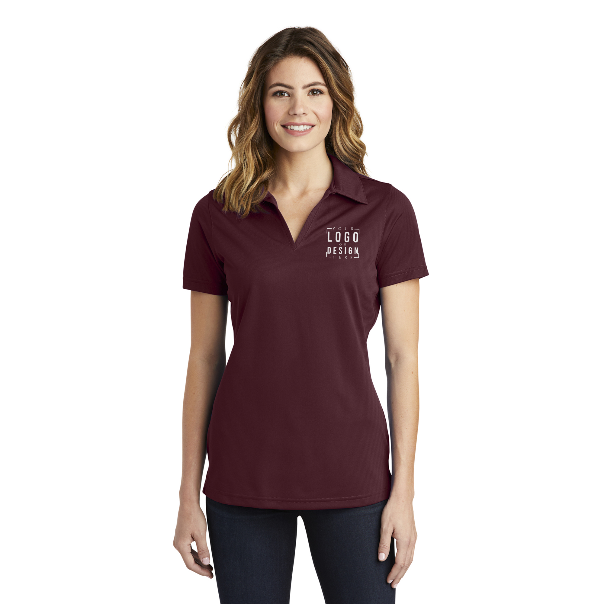 Sport-Tek Ladies PosiCharge Active Textured Polo